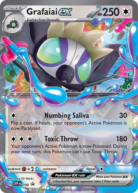 Grafaiai ex - 100 Pokemon card from SV: Scarlet & Violet Promo Cards