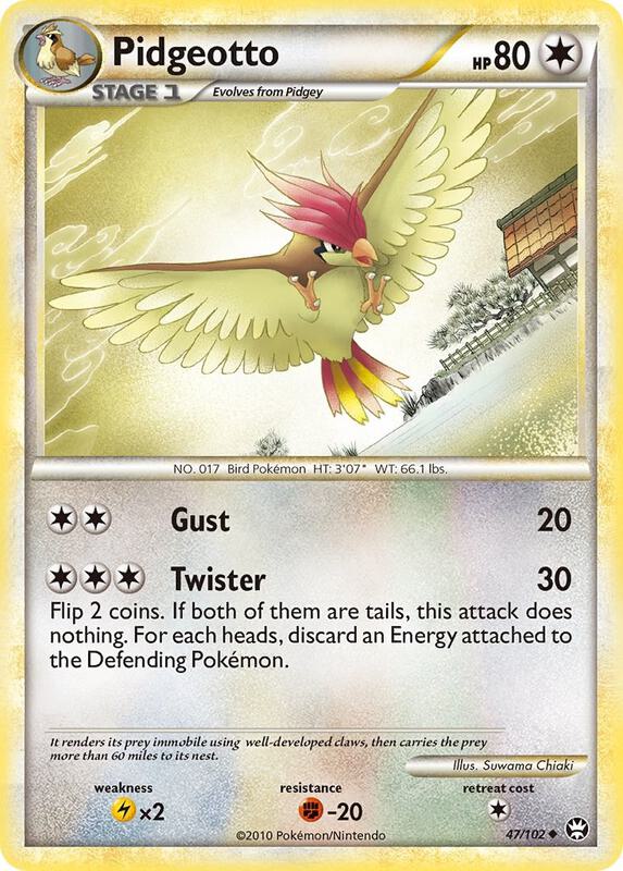 Pidgeotto Pokemon card from Triumphant