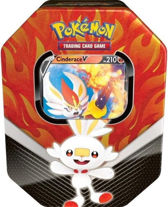 Galar Partners International Tin [Cinderace V] Pokemon card from SWSH01: Sword & Shield Base Set