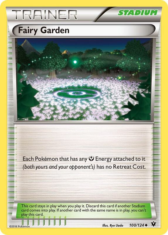 Fairy Garden Pokemon card from XY - Fates Collide