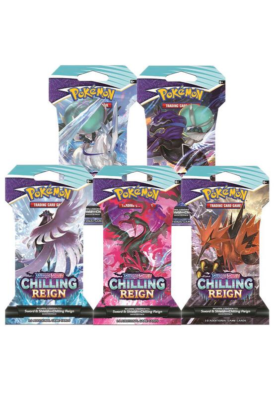 Chilling Reign Sleeved Booster Pack Art Bundle [Set of 5] Pokemon card from SWSH06: Chilling Reign