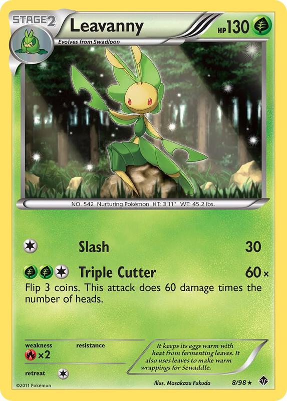 Leavanny (8) Pokemon card from Emerging Powers