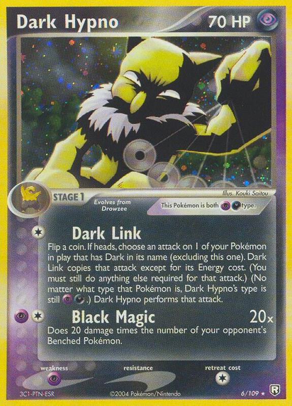 Dark Hypno Pokemon card from Team Rocket Returns