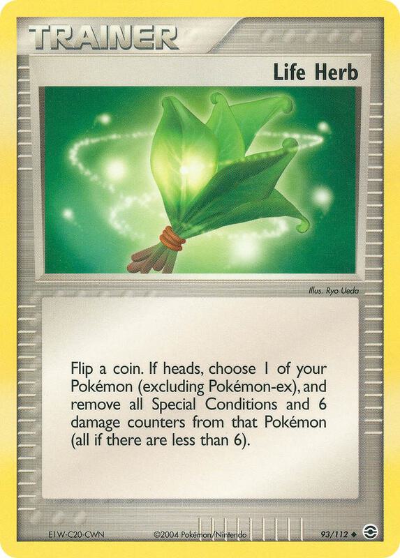 Life Herb Pokemon card from FireRed & LeafGreen