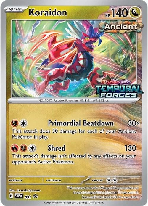 Koraidon - 091 (Prerelease) Pokemon card from SV:
