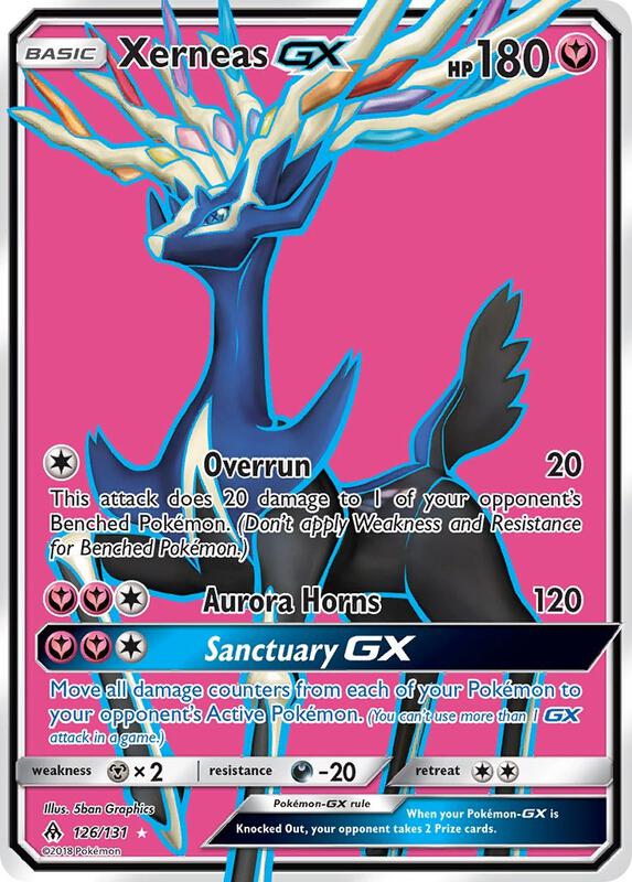 Xerneas GX (Full Art) Pokemon card from SM - Forbidden Light