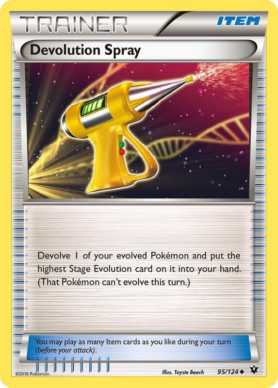 Devolution Spray Pokemon card from XY - Fates Collide