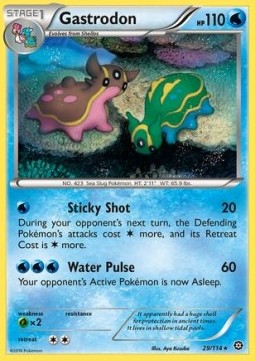 Gastrodon Pokemon card from Steam Siege