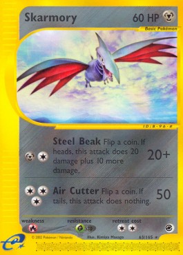 Skarmory Pokemon card from Expedition Base Set