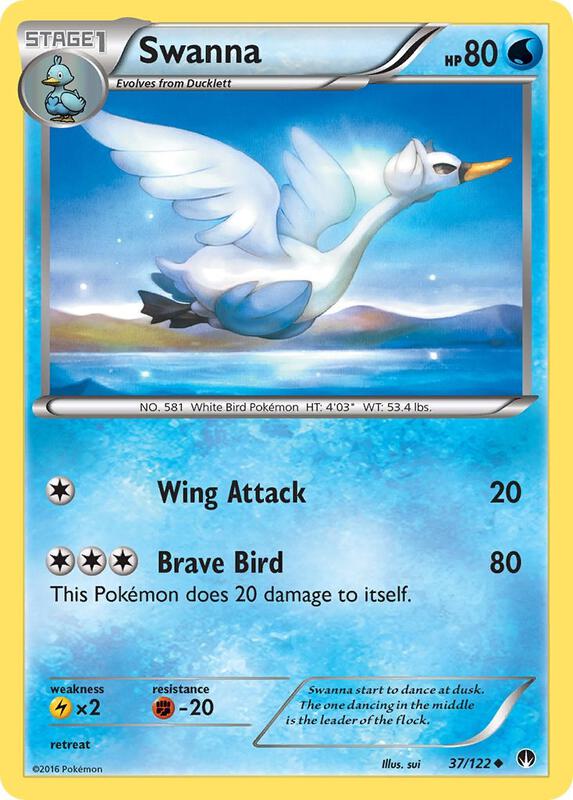 Swanna Pokemon card from XY - BREAKpoint