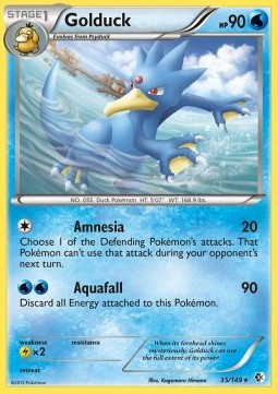 Golduck Pokemon card from Boundaries Crossed