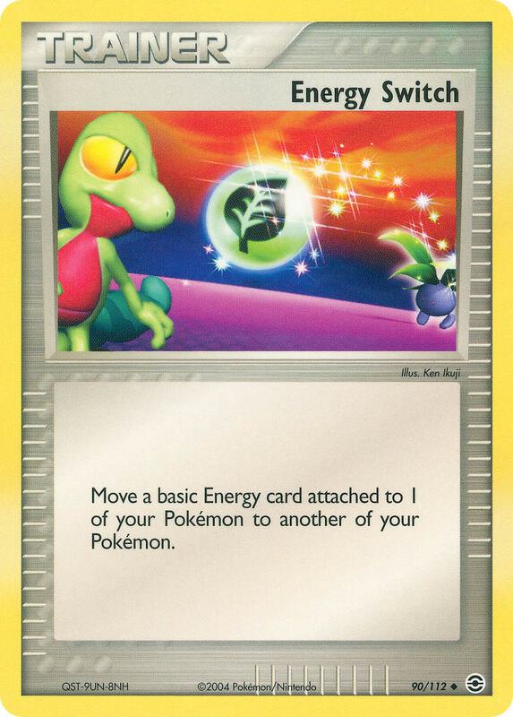 Energy Switch Pokemon card from FireRed & LeafGreen