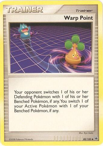 Warp Point Pokemon card from EX Battle Stadium