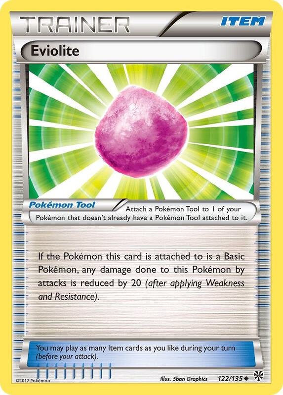 Eviolite Pokemon card from Plasma Storm