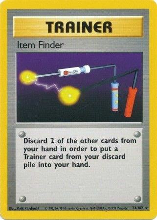 Item Finder Pokemon card from Base Set