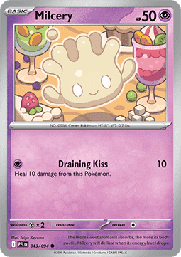 Milcery Pokemon card from Phantasmal Flames