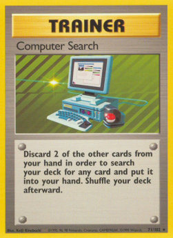 Computer Search Pokemon card from Base Set