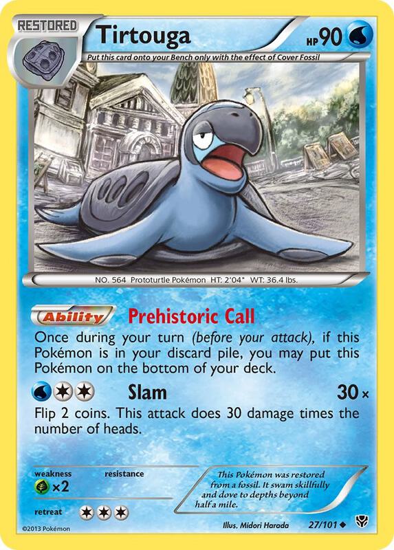 Tirtouga Pokemon card from Plasma Blast