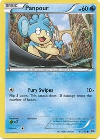 Panpour Pokemon card from XY - BREAKthrough