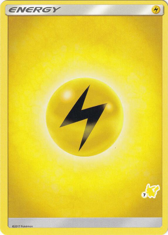 Lightning Energy (#7 Pikachu Stamped) Pokemon card from Battle Academy