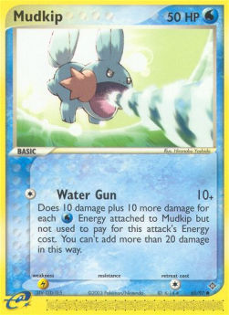 Mudkip (Holo) Pokemon card from EX Dragon