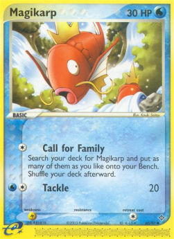 Magikarp Pokemon card from EX Dragon
