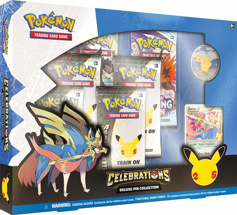 Celebrations Deluxe Pin Collection [Zacian LV. X] Pokemon card from Celebrations