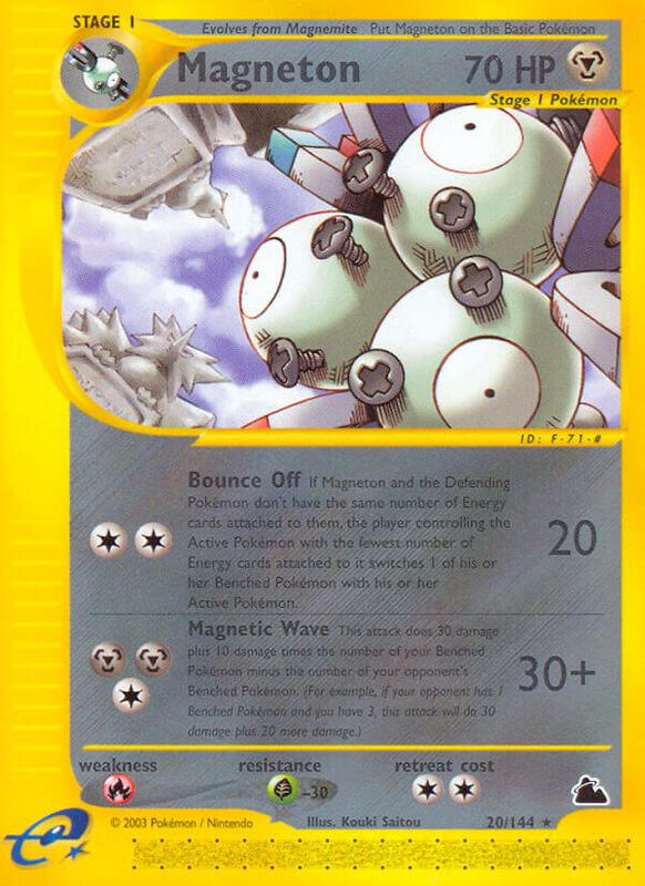 Magneton (20) Pokemon card from Skyridge