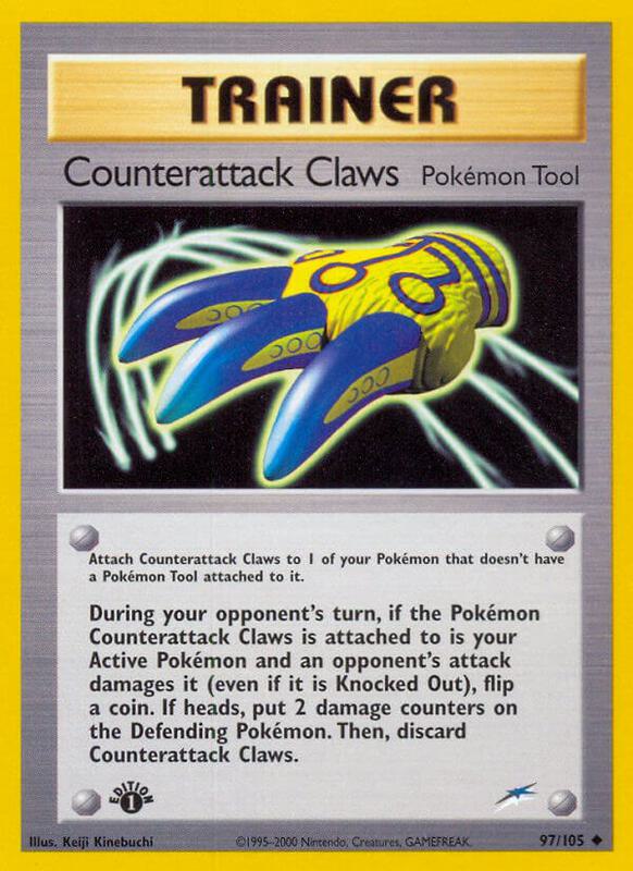 Counterattack Claws Pokemon card from Neo Destiny