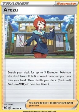 Arezu Pokemon card from Lost Origin