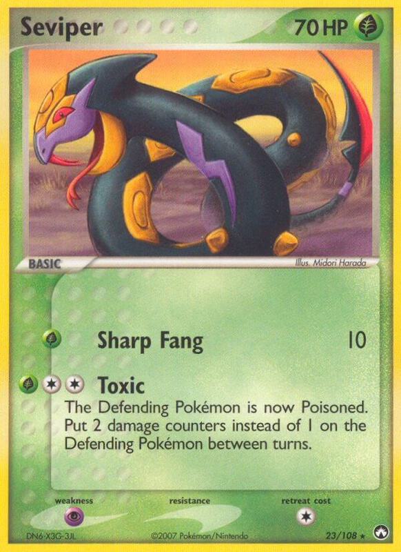 Seviper Pokemon card from Power Keepers