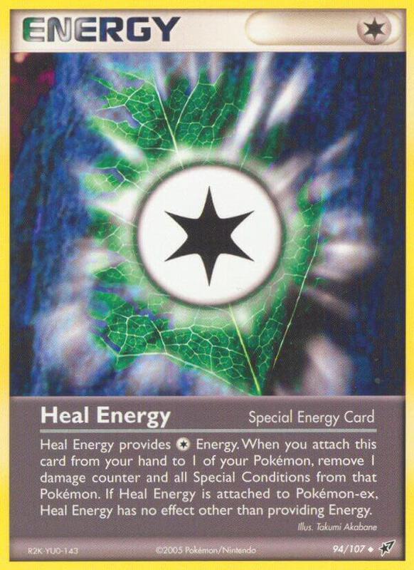 Heal Energy Pokemon card from Deoxys