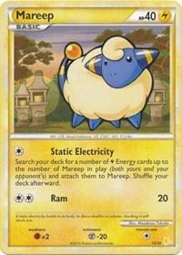 Mareep (#20) Pokemon card from HGSS Trainer Kit: Gyarados & Raichu