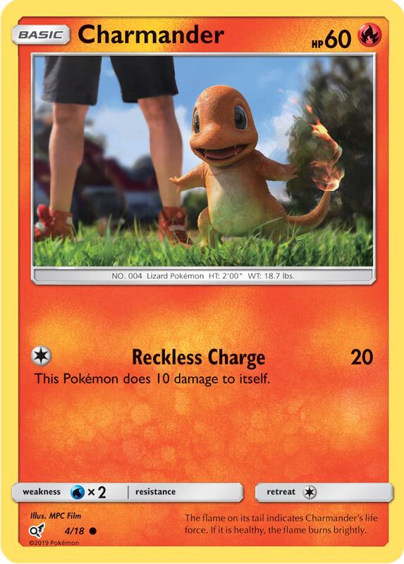 Charmander (Holo Common) Pokemon card from Detective Pikachu