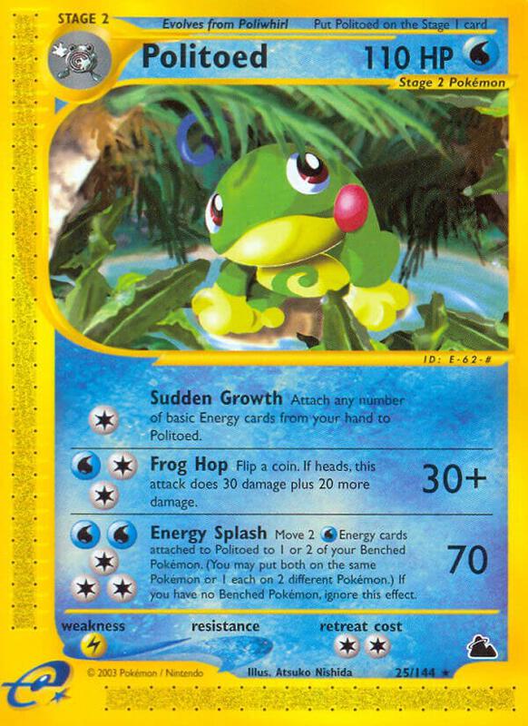 Politoed (25) Pokemon card from Skyridge