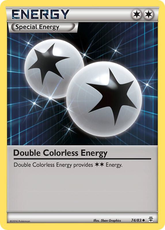 Double Colorless Energy Pokemon card from Generations