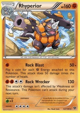 Rhyperior Pokemon card from XY