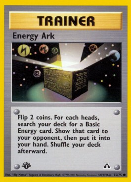 Energy Ark Pokemon card from Neo Discovery