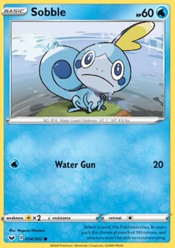 Sobble (Holo) Pokemon card from Sword Shield