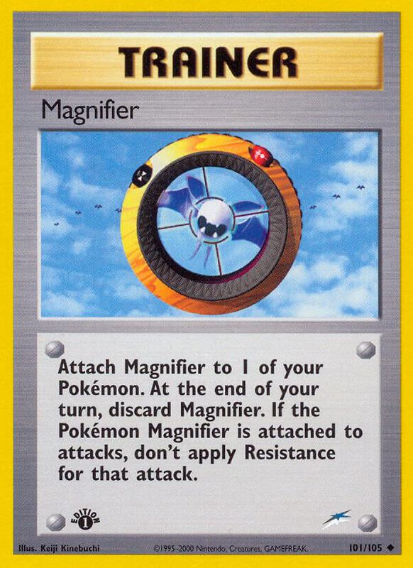 Magnifier Pokemon card from Neo Destiny