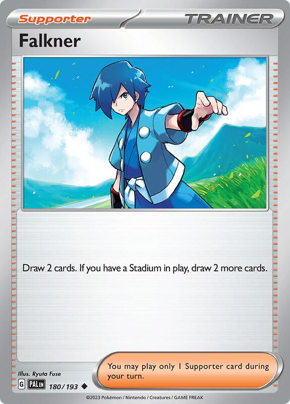 Falkner Pokemon card from SV02: Paldea Evolved