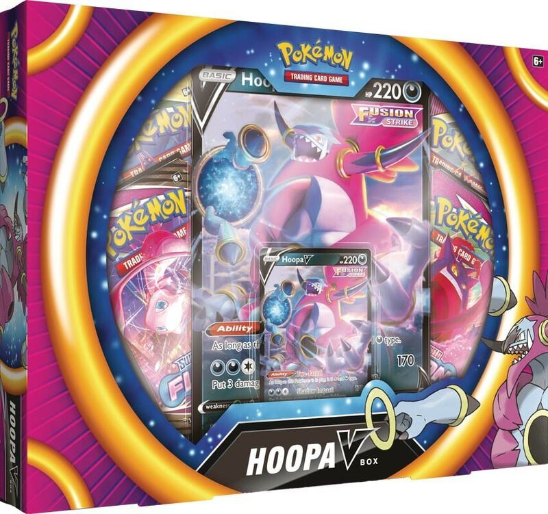Hoopa V Box Pokemon card from SWSH08: Fusion Strike
