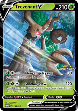 Trevenant V (S-P/ID 233) Sword & Shield Indonesian Promos ID