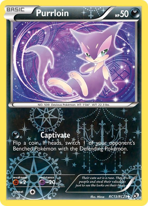 Purrloin Pokemon card from Legendary Treasures: Radiant Collection