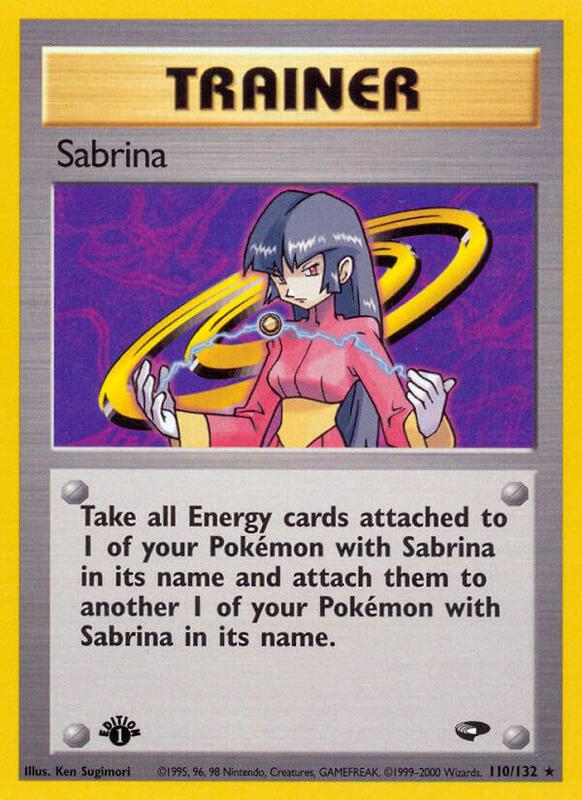 Sabrina (110) Pokemon card from Gym Challenge