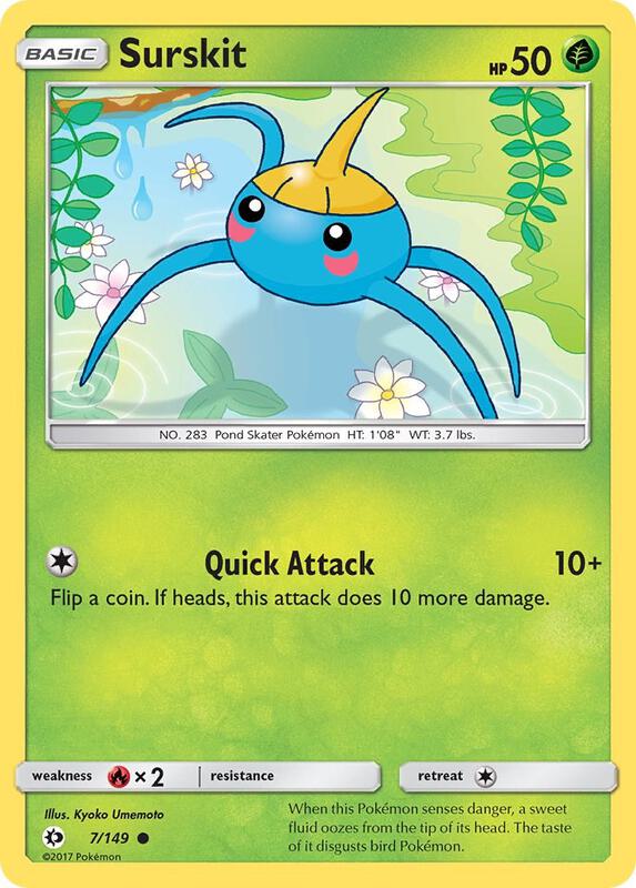 Surskit Pokemon card from SM Base Set