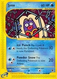 Jynx Pokemon card from Expedition