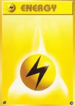 Lightning Energy Pokemon card from Intro Pack (Bulbasaur)