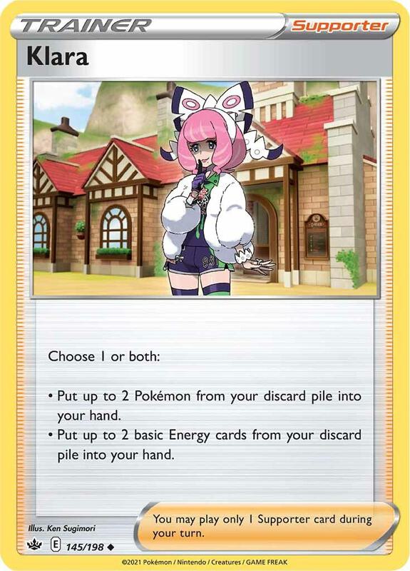 Klara Pokemon card from SWSH06: Chilling Reign