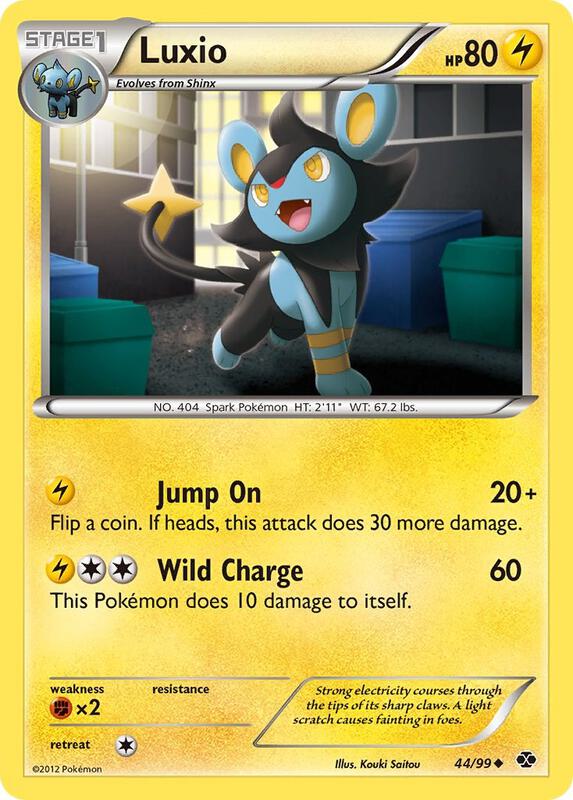 Luxio (44) Pokemon card from Next Destinies
